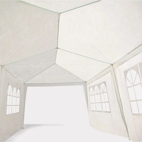 Záhradný stan 6 stenový 3x6 m - biely