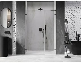 Mexen Lunar-B, L Otočné ľavé sprchové dvere 150 cm, 8mm číre sklo, grafitový profil, 832SL-150-050-95-00-L