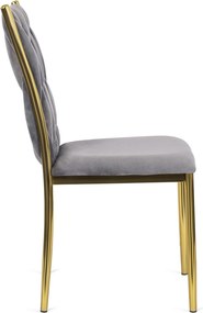 Čalouněná jídelní židle DAN šedá