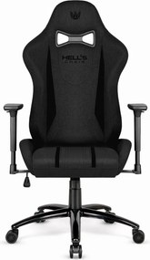 Herná ergonomická stolička HC-1013 – čierny poťah z kvalitnej textílie