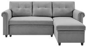 Rohová rozkladacia sedacia súprava Catini NESTA sivá