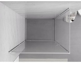 Mexen Exo, sprchovací kút s krídlovými dverami 100 x 95 cm, 6mm číre sklo, chrómový profil, 817-100-095-01-00