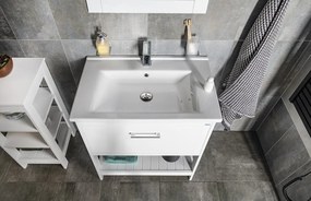 Aqualine Aqualine, ETIDE umývadlová skrinka 71,5x85x44 cm, matná biela, ET725