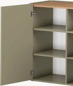 Komoda Elivo 200 cm štvordverová - eukalyptus / dub baltic dune
