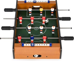 MULTISTORE Drevený mini stolný futbal pre deti s počítadlami gólov a 2 loptami