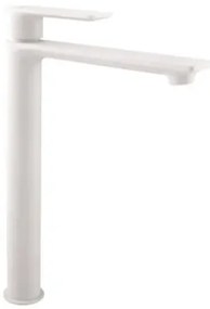 Vysoká umývadlová batéria RAV SLEZÁK Nil bez výpuste matná biela NL130.0BMAT, 1 ks