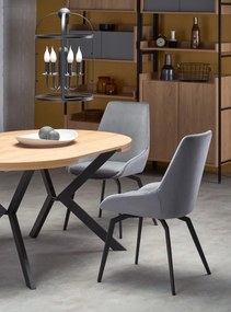Jídelní rozkládací stůl Peroni 100/250 cm dub craft zlatý/černý