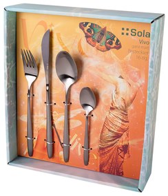Príborový set 16 ks – Vivo PVD Light Grey matný - 140303