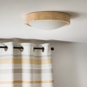 Stropné svietidlo NATURAL SLIM 1xE27/60W/230V ø 27 cm borovica