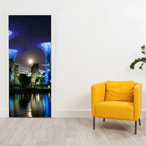 Fototapeta na dvere - Spln v Singapurských záhradách (95x205cm)