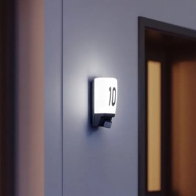 STEINEL 650612 - L1 Vonkajšia senzorová lampa čierna/biela IP44