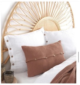 Biele obliečky na dvojlôžko/predĺžené z bavlny Renforcé 240x220 cm Como Striped – Mila Home Luxury