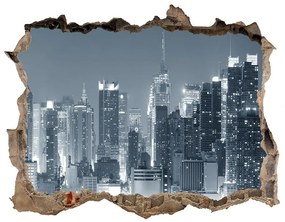 Fototapeta díra na zeď 3D Manhattan new york city nd-k-42447200