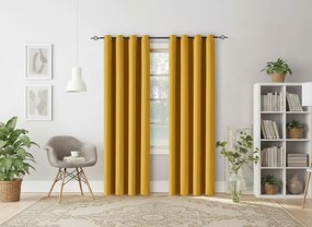 2x Žltý záves OXFORD 140x250 cm