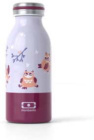 monbento Detská nerezová fľaša Monbento Cooly Purple Owly 350 ml