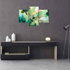 Obraz - Zelená abstrakcia (90x60 cm)