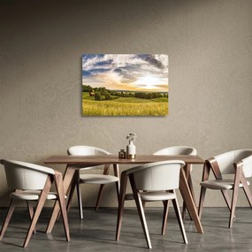 Sklenený obraz krajiny (70x50 cm)