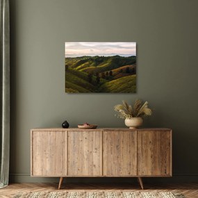Sklenený obraz - Výhľad na thajské kopčeky (70x50 cm)