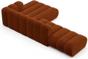 Oranžová rohová pohovka (pravý roh) Lupine – Micadoni Home