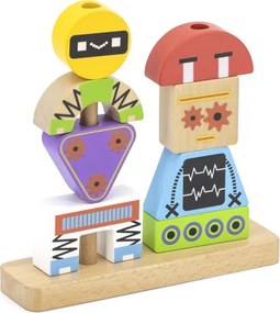 Skladacie kocky Viga 44652 roboti
