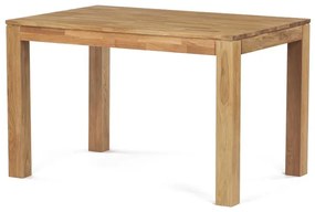 Autronic BONTEC Jedálenský stôl 120x120cm, masív, prírodný, DS-H120 DUB Farba: Prírodné