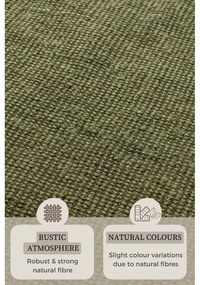 Khaki jutový koberec 160x230 cm Bouclé – Hanse Home