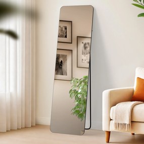 Zrkadlo Gurnee 140x40 cm - čierne matné