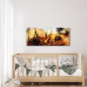 Obraz - Šamanský motív (120x50 cm)