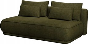 Pohovka trojsedačka Lesanna (olivová čierna)