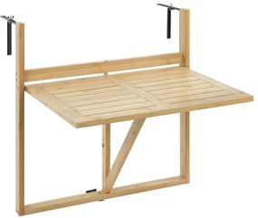 WENKO 69806800 - Stôl WAIKIKI 64x65 cm biela/hnedá