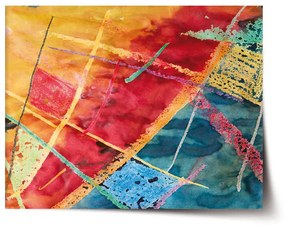 Sablio Plagát Farebné čiary - 60x40 cm
