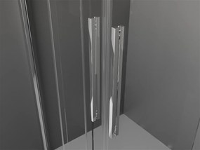 Mexen Velar Duo, sprchový kút s posuvnými dverami 100(dvere) x 90(dvere) cm, 8mm číre sklo, chrómový profil, 871-100-090-02-01