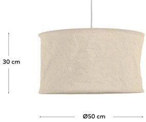 Béžové látkové tienidlo ø 50 cm Mariela – Kave Home