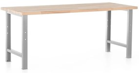 Dielenský stôl Basic 200 x 80 cm, sivá