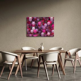 Obraz fialových kociek (70x50 cm)