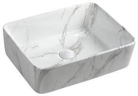 Sapho - Umývadlo na dosku DALMA 47,5x37,5 cm keramika/Carrara