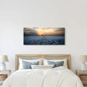 Obraz - Paríž z výšky (120x50 cm)