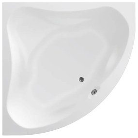 Aqualine Aqualine, DUNAJ II rohová vaňa 150x150x48 cm bez nožičiek, biela, G1350