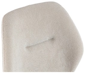 Krémovobiele čalúnené jedálenské stoličky v súprave 4 ks Ansu – Marckeric