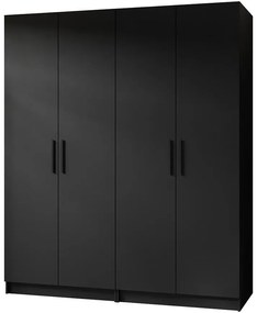 Skriňa X2 Gold 2d Čierna/Čierna