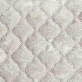 Dekorstudio Zamatový prehoz na posteľ VELVET3 v krémovej farbe Rozmer prehozu (šírka x dĺžka): 170x210cm