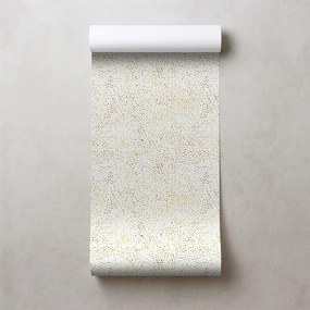 Tapeta zlaté bodky na bielom pozadí