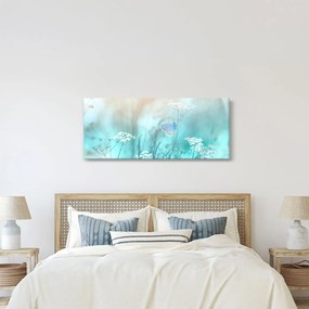 Obraz - Motýlik v modrom (120x50 cm)