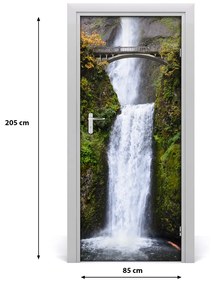 Fototapeta samolepiace na dvere vodopád Most 85x205 cm