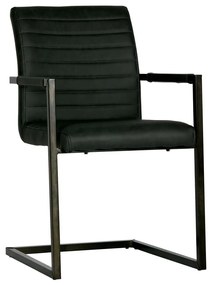 Čierna jedálenská stolička WOOOD Bas