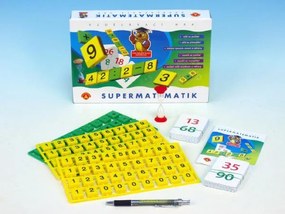 Supermatematik společenská hra naučná v krabici 29x19cm