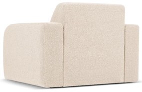 Béžové kreslo z textílie bouclé Molino – Micadoni Home