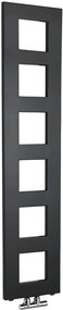 Sapho Sapho, BLOCK vykurovacie teleso 280x1330 mm, čierna matná, IR181