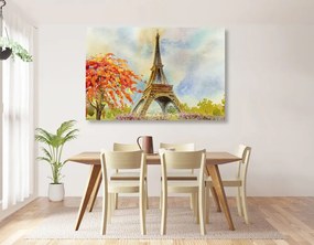 Obraz Eiffelova veža v pastelových farbách Varianta: 120x80