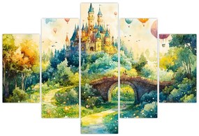 Obraz - Rozprávkový zámok (150x105 cm)